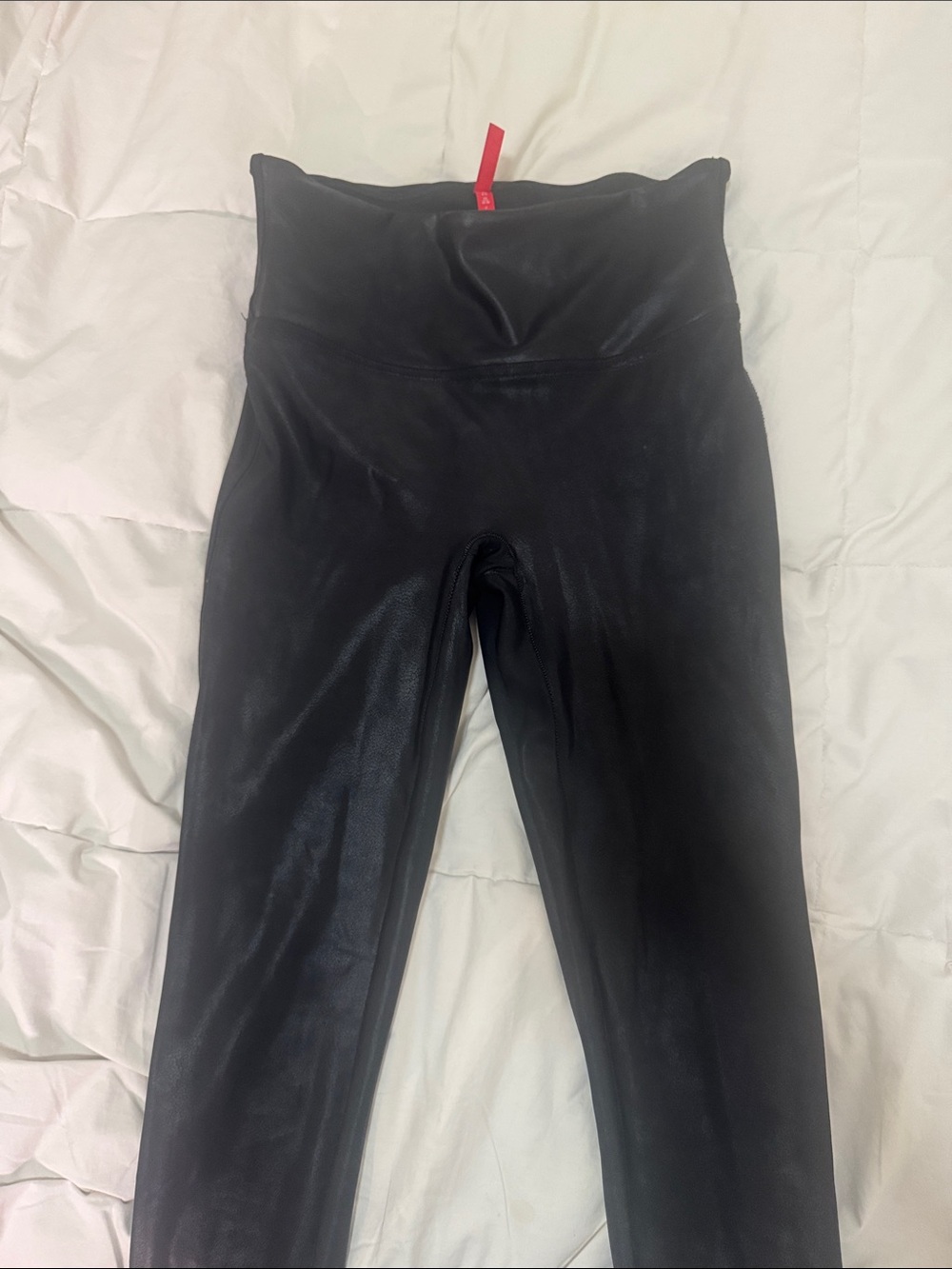 Spanx Black Faux Leather Leggings
